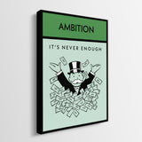 Ambition canvas wall art