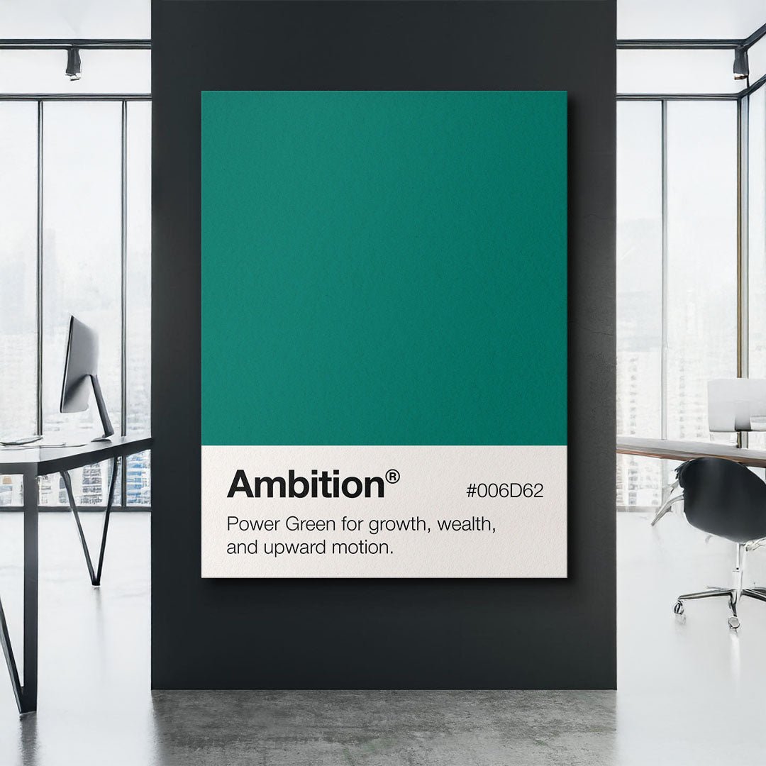 Ambition Palette motivational canvas wall art