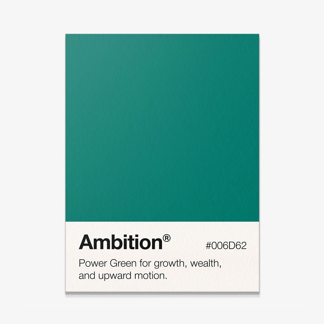 Ambition Palette motivational canvas wall art