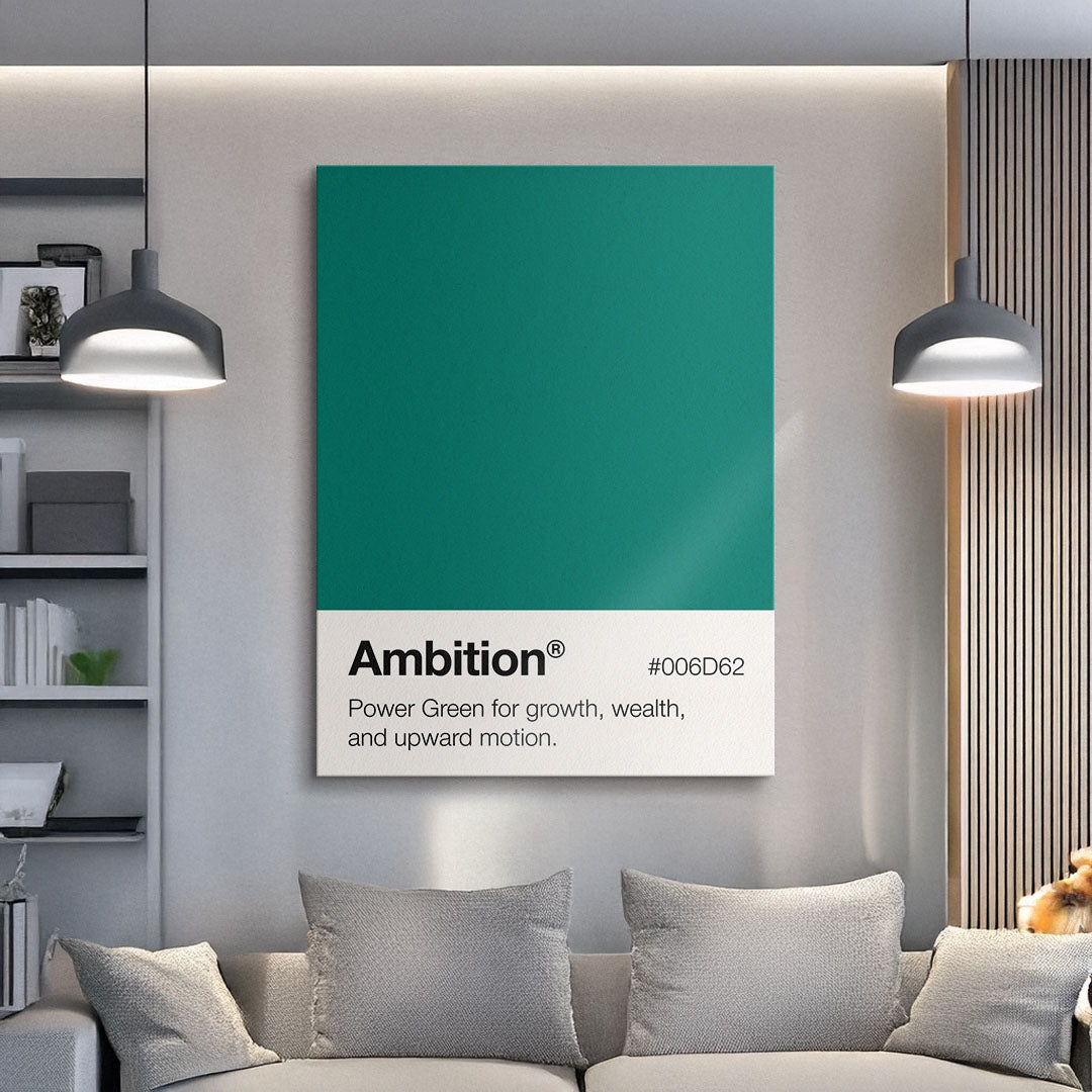 Ambition Palette motivational canvas wall art
