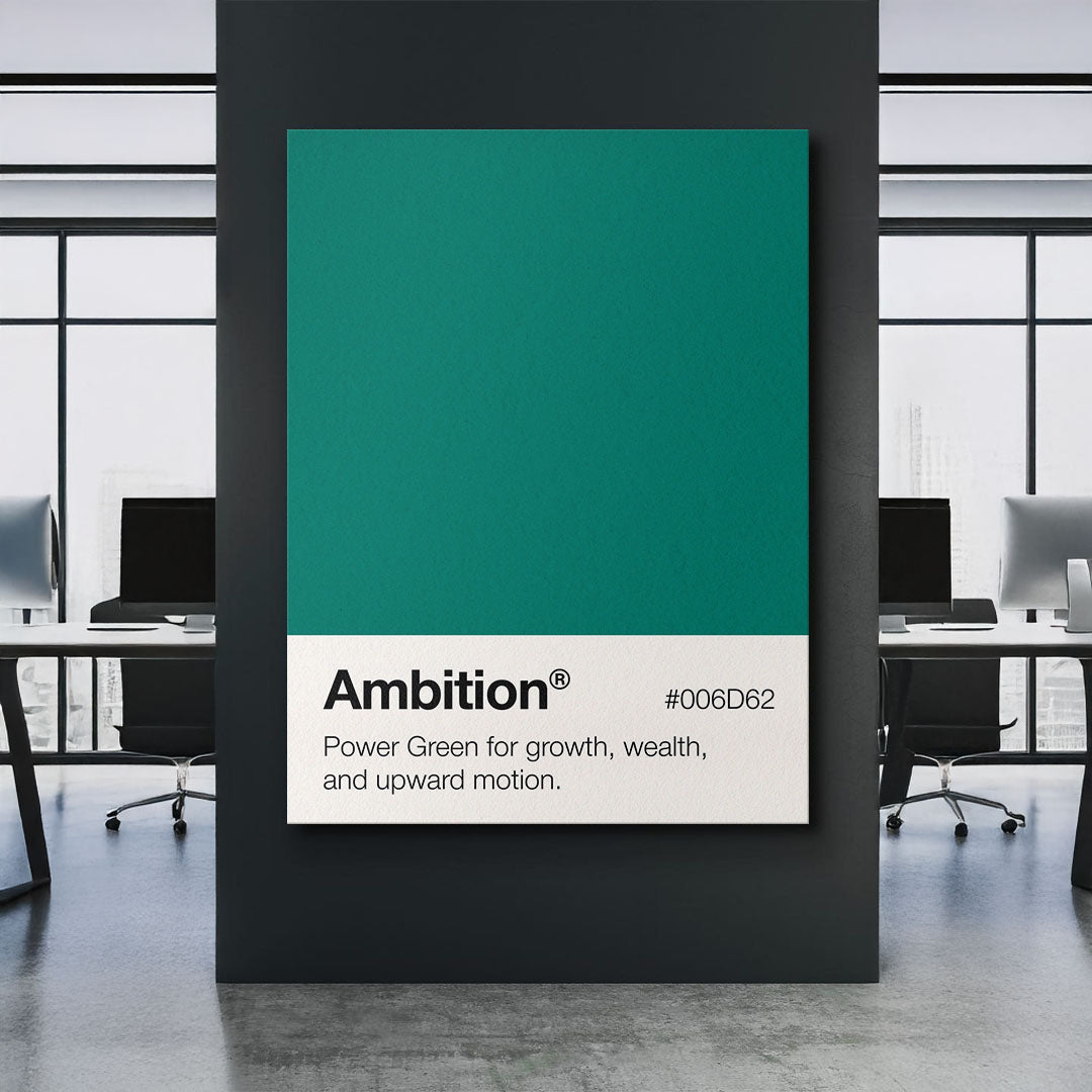 Ambition Palette motivational canvas wall art