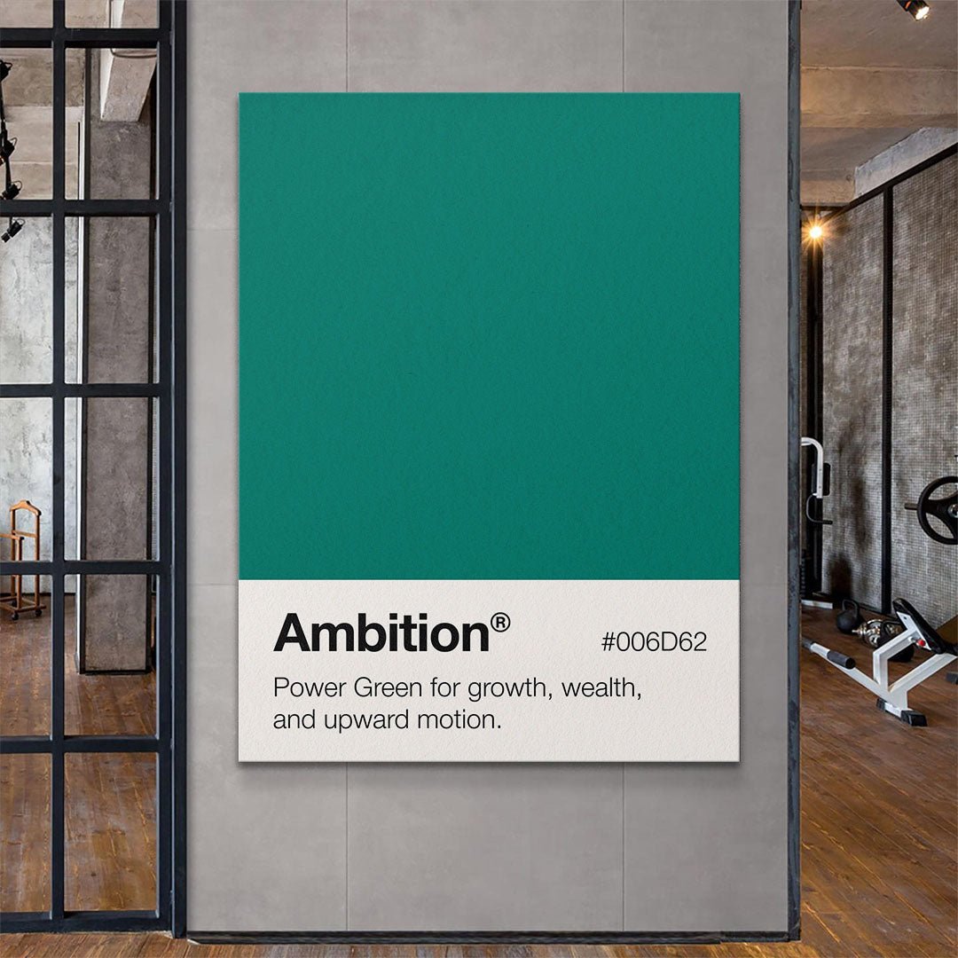 Ambition Palette motivational canvas wall art