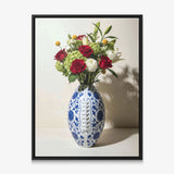 American Football Vase canvas with black frame