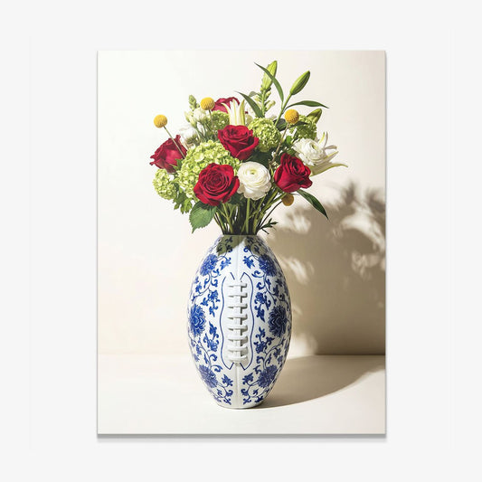 American Football Vase canvas wall art