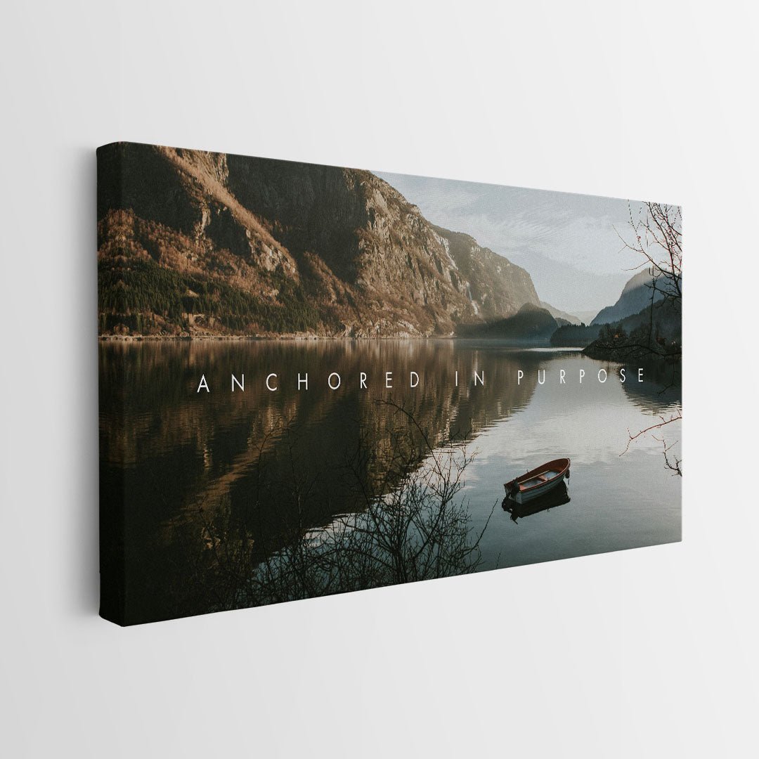 Anchored In Purpose canvas wall art