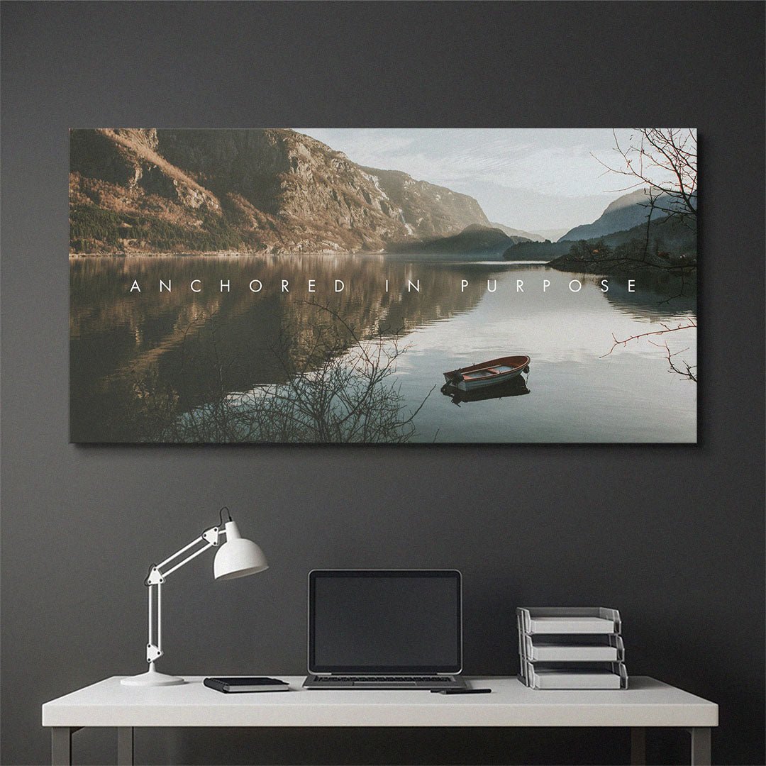 Anchored In Purpose canvas wall art
