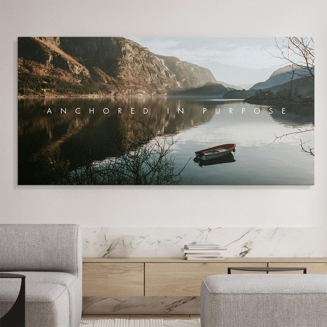 Anchored In Purpose canvas wall art