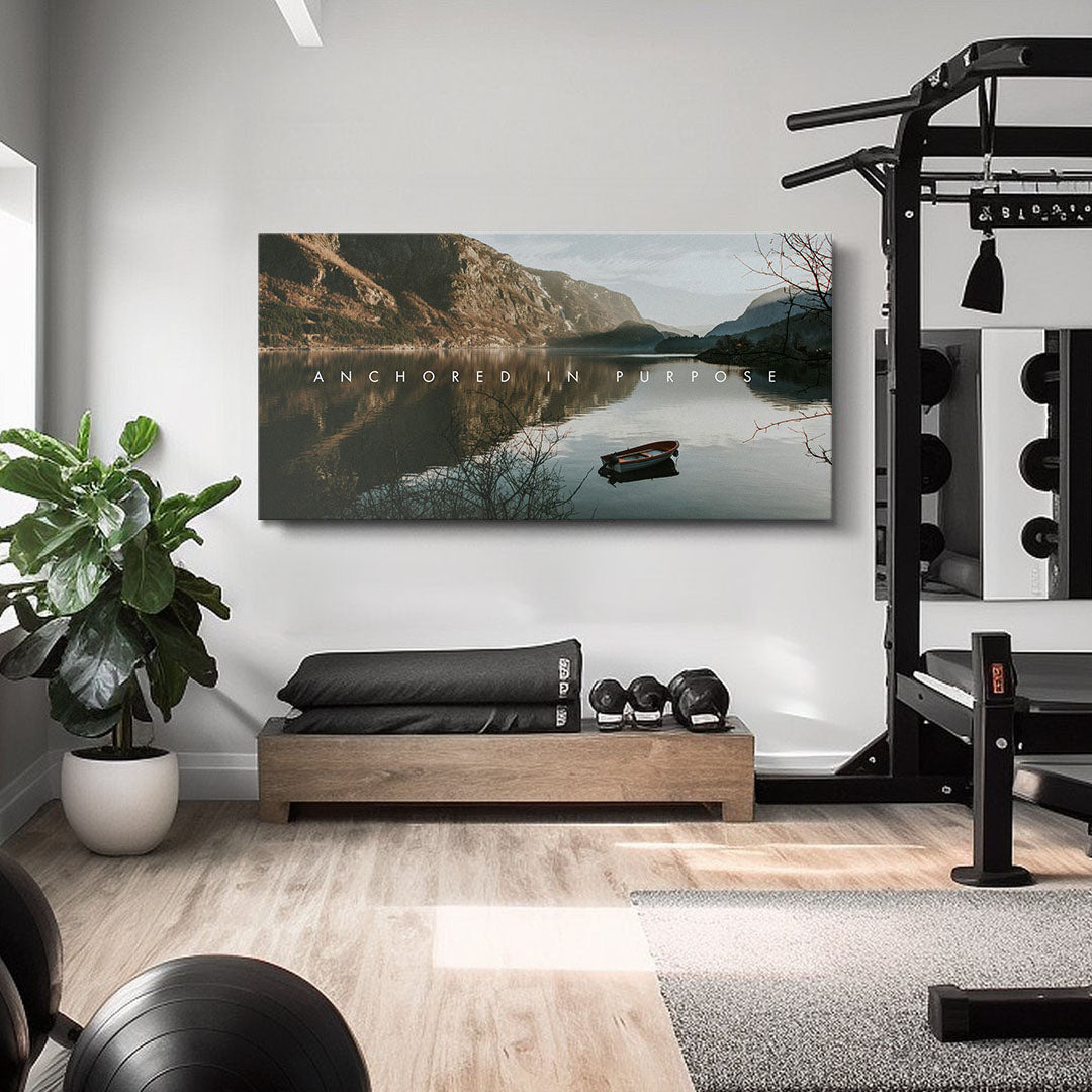 Anchored In Purpose canvas wall art