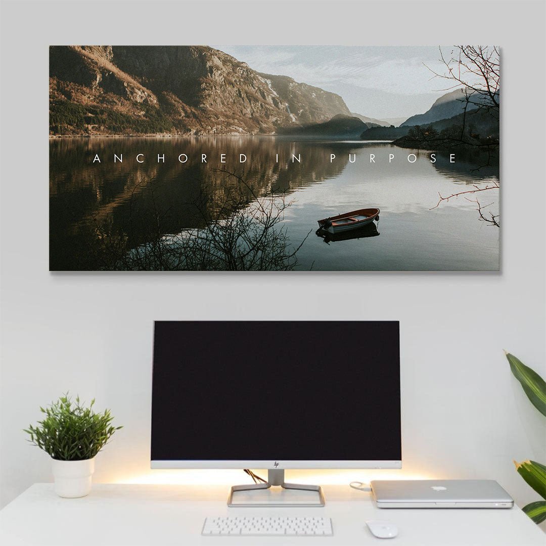 Anchored In Purpose canvas wall art