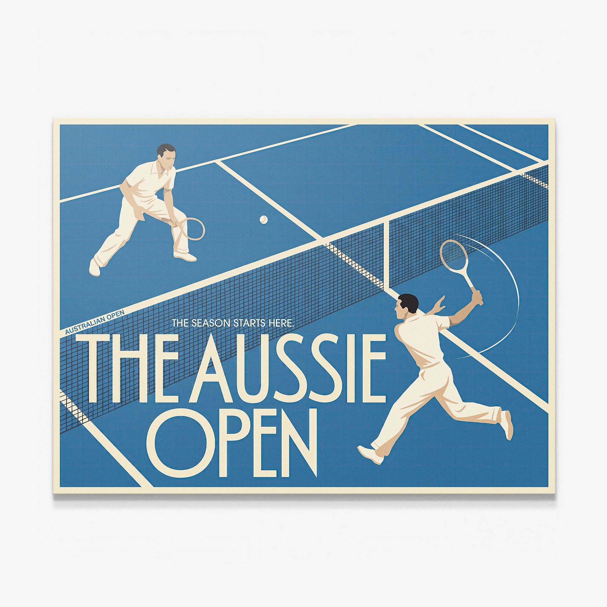 Aussie Open tennis wall art canvas print