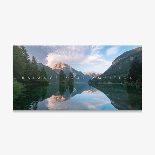 Balance Your Ambition motivational canvas wall art