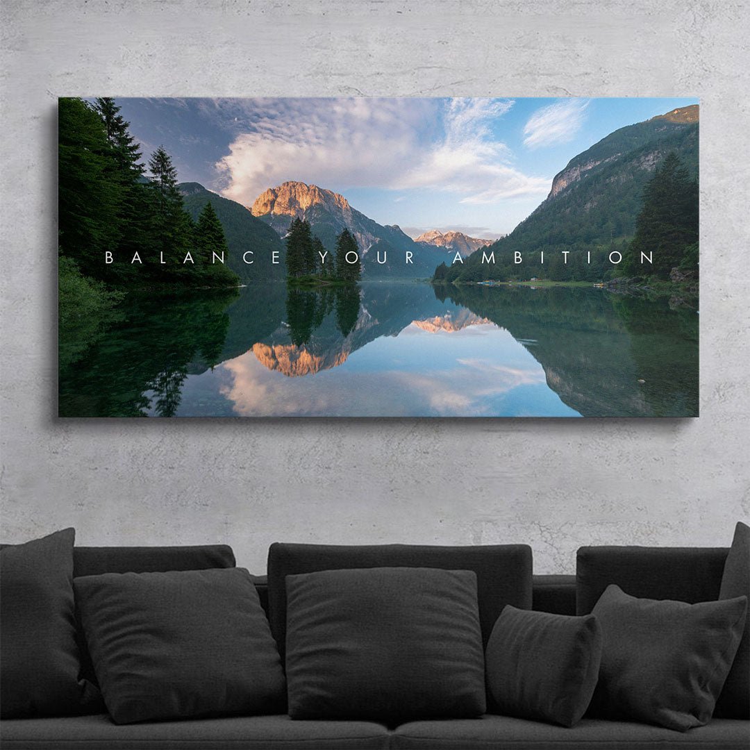 Balance Your Ambition canvas wall art