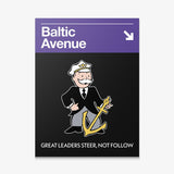 Baltic Avenue Sign canvas wall art