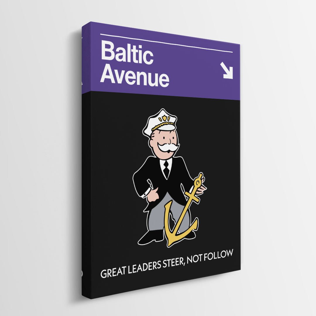 Baltic Avenue Sign canvas wall art