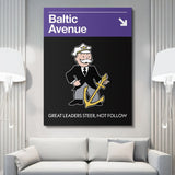 Baltic Avenue Sign canvas wall art