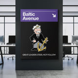 Baltic Avenue Sign canvas wall art