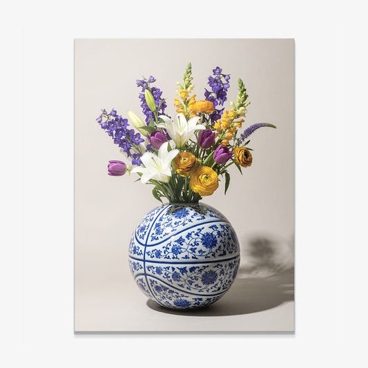 Basketball Vase canvas wall art