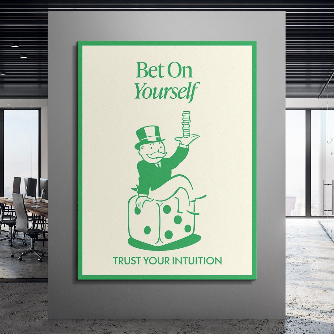 Bet On Yourself canvas art