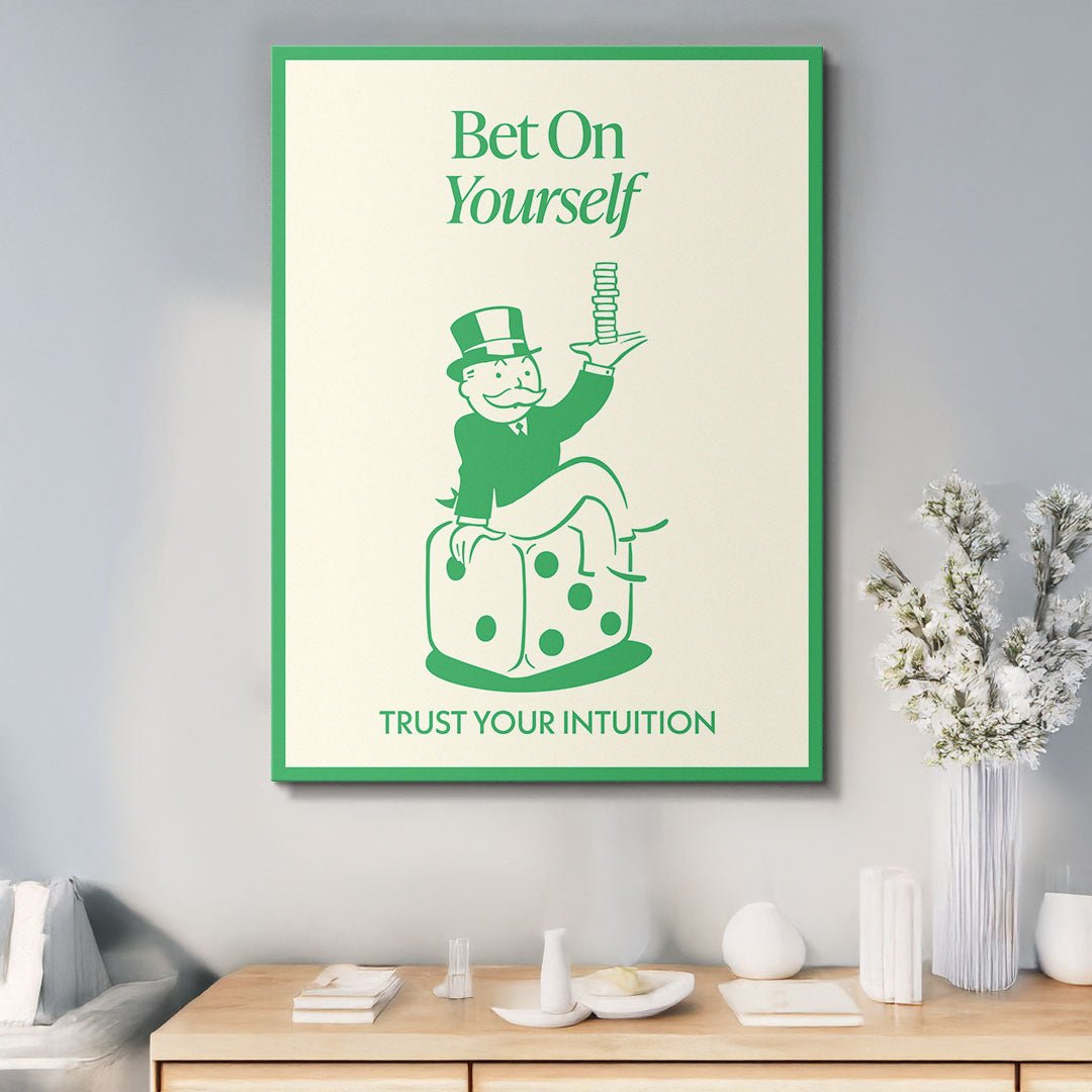 Bet On Yourself canvas art