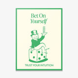 Bet On Yourself canvas wall art