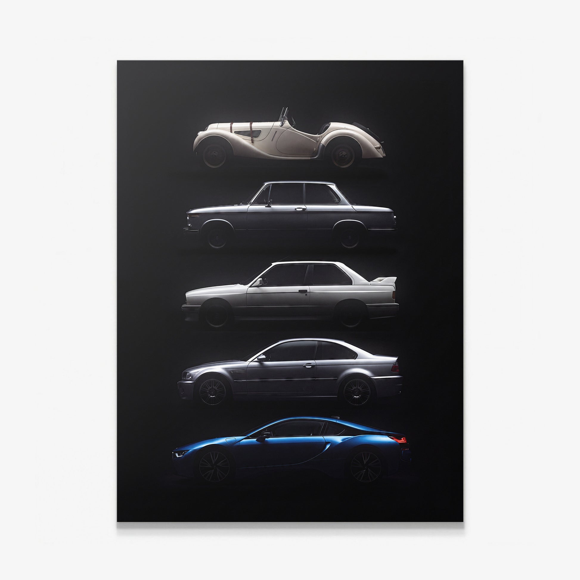 Bloodline German coupe generation evolution lineage canvas wall art