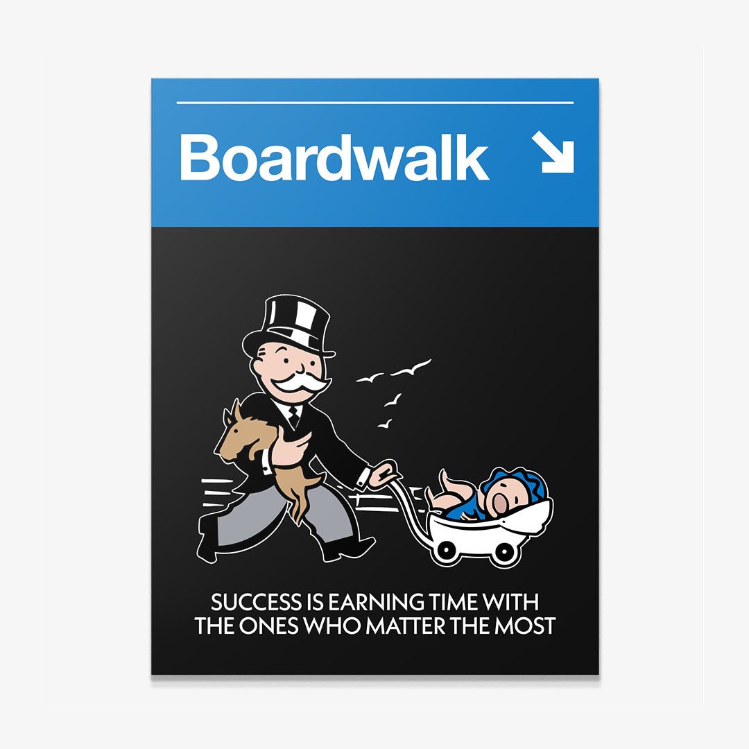 Boardwalk Sign motivational canvas wall art