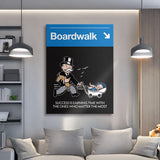 Boardwalk Sign canvas wall art