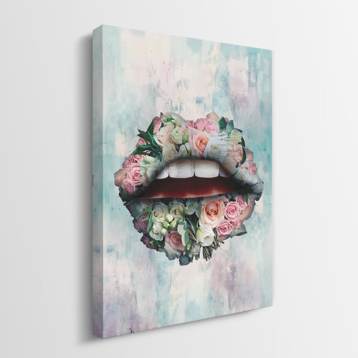 Bouquet Lips canvas art