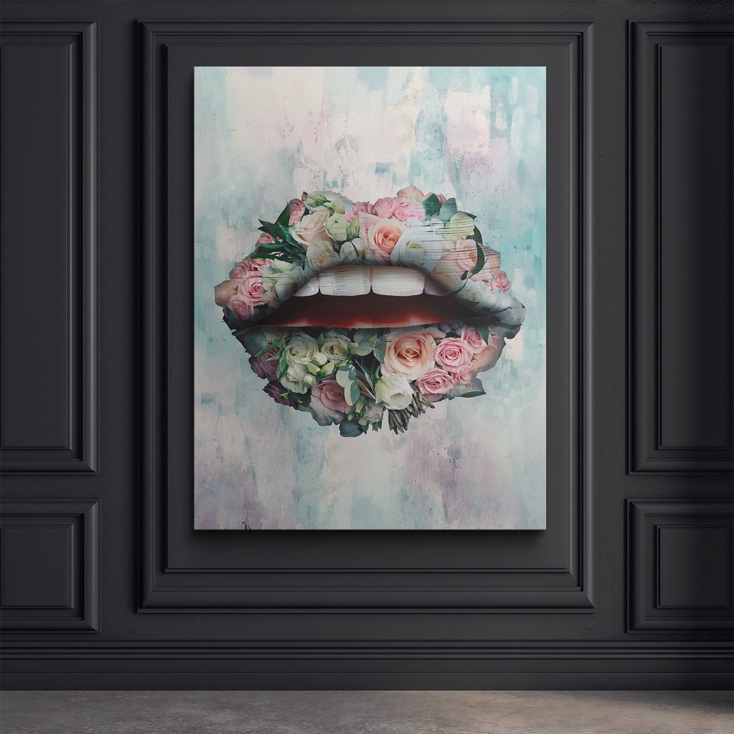 Bouquet Lips canvas art