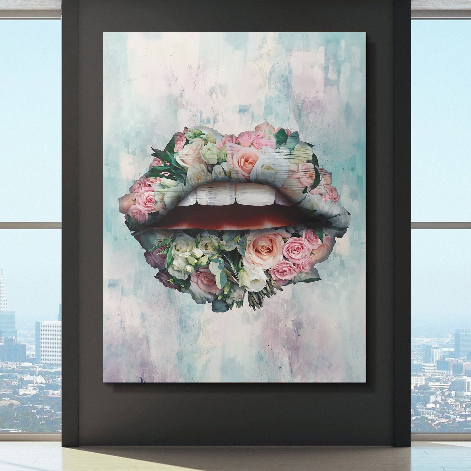 Bouquet Lips canvas art