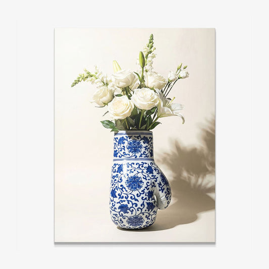 Boxing Vase canvas wall art