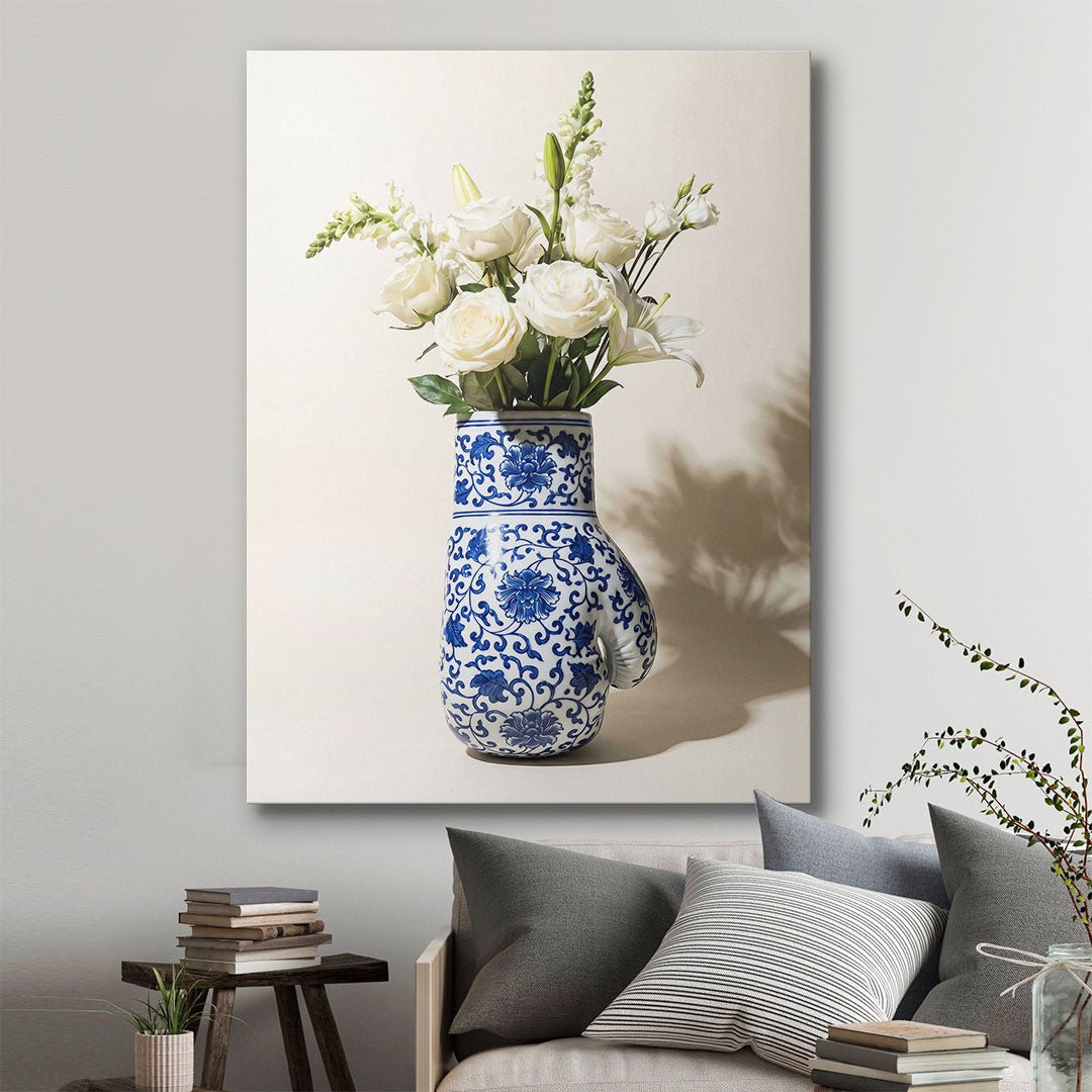 Boxing Vase canvas wall art
