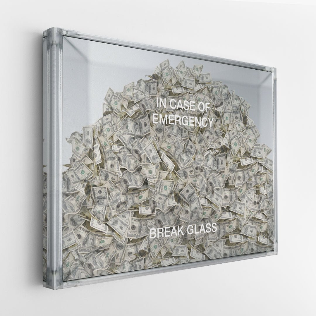 Break Glass canvas wall art