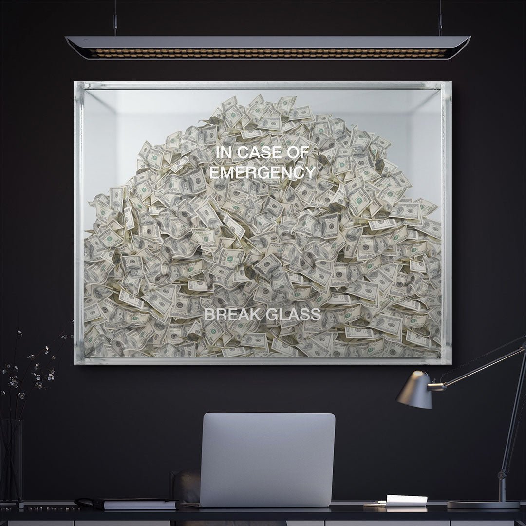 Break Glass canvas wall art