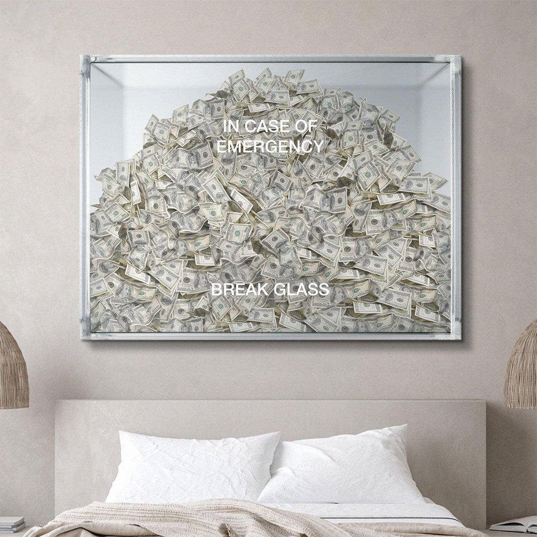 Break Glass canvas wall art