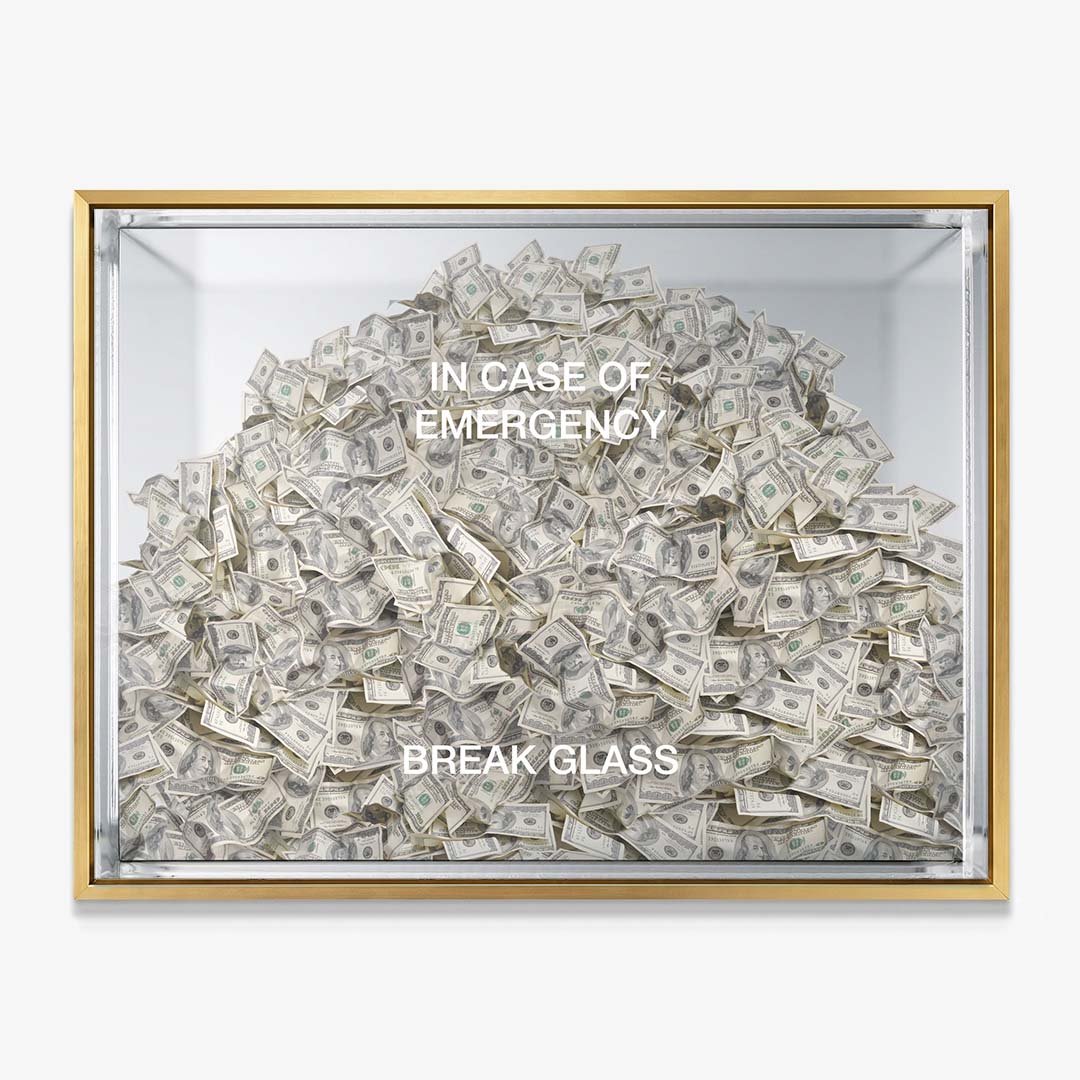 Break Glass canvas wall art