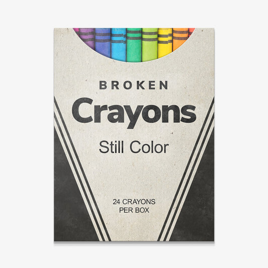 Broken Crayons canvas art