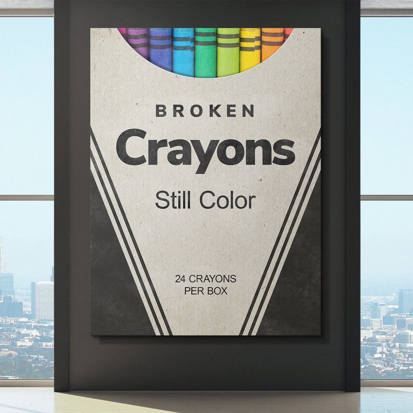 Broken Crayons canvas art