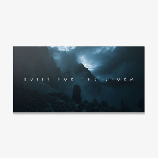 Built for the Storm motivational canvas wall art