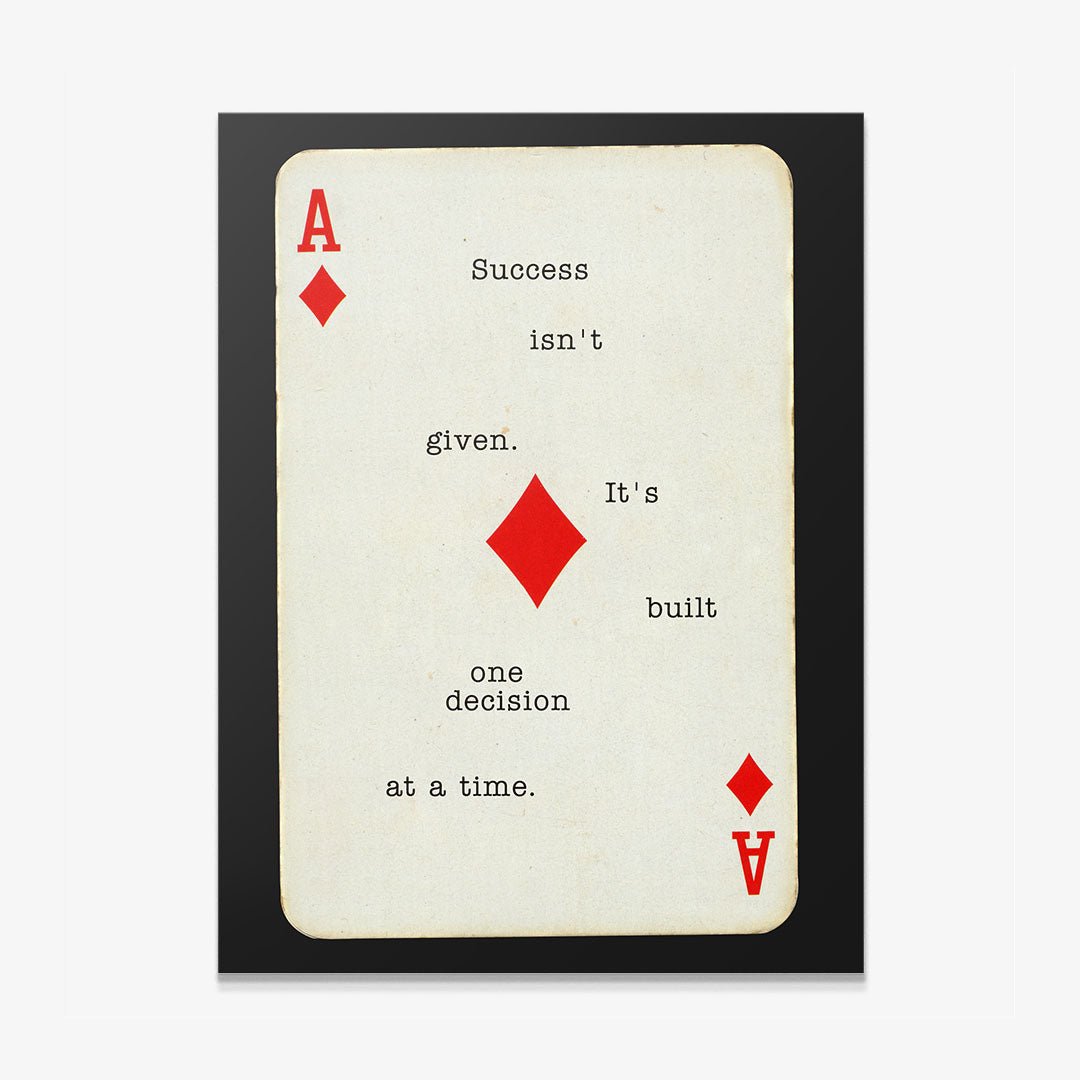 Built Not Given motivational canvas wall art