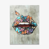 Butterfly Lips canvas wall art