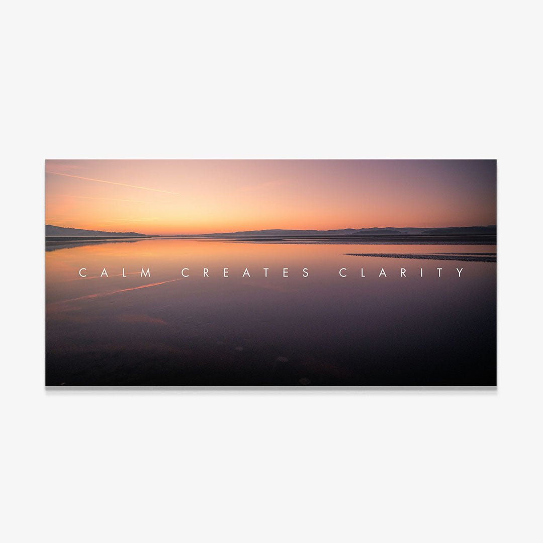 Calm Creates Clarity canvas art