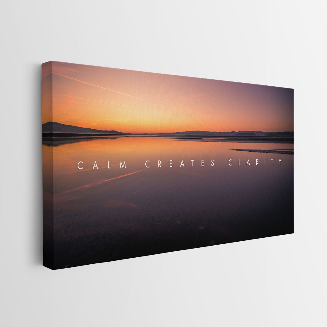 Calm Creates Clarity canvas art