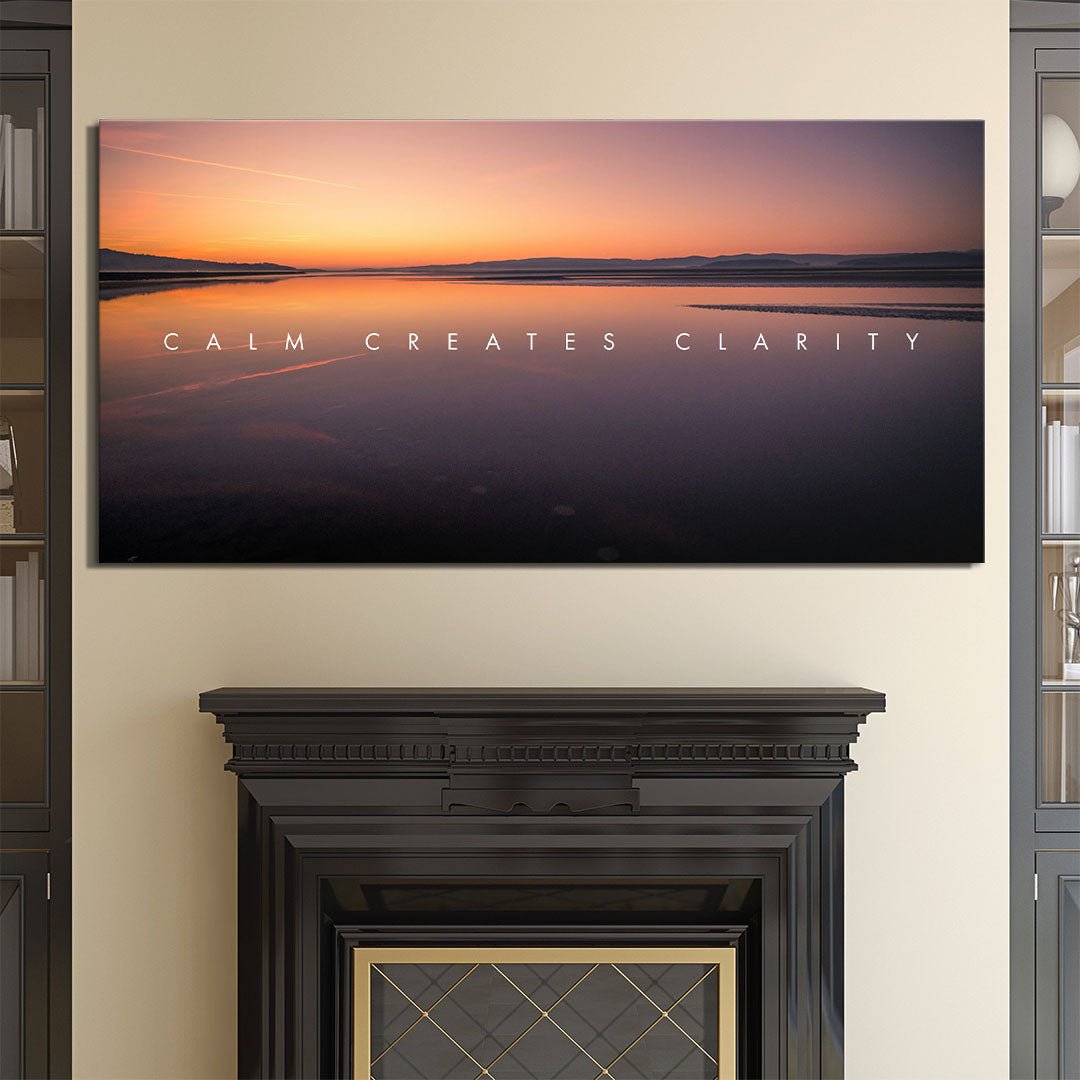 Calm Creates Clarity canvas art