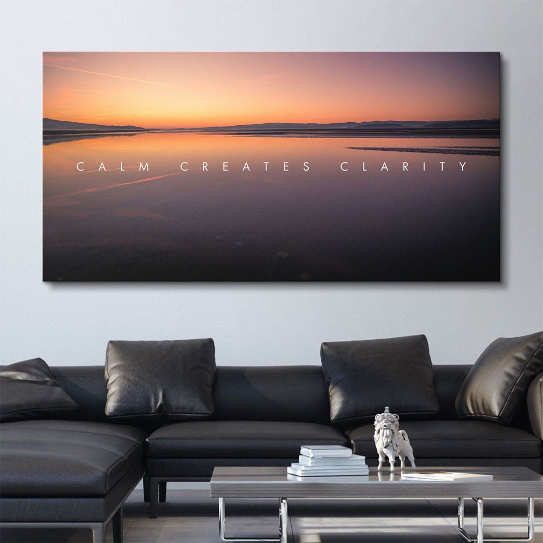 Calm Creates Clarity canvas art