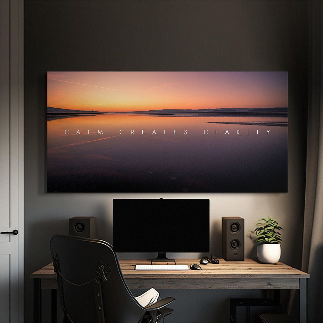 Calm Creates Clarity canvas art