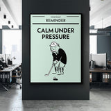Calm Under Pressure canvas wall art