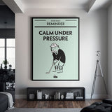 Calm Under Pressure canvas wall art