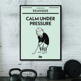 Calm Under Pressure canvas wall art