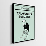 Calm Under Pressure canvas wall art